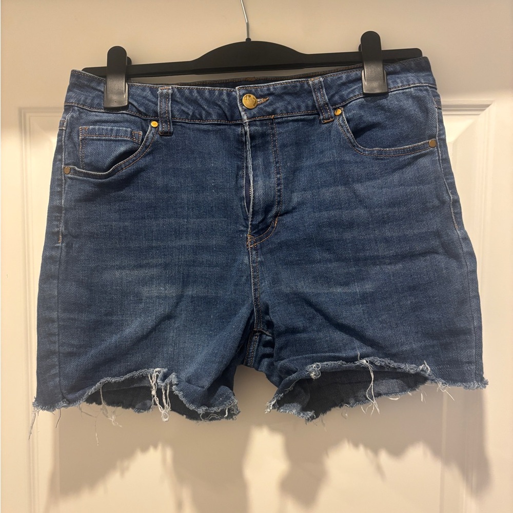 d. jeans Dark Blue Jean Shorts